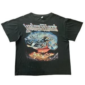 Vtg Judas Priest Painkiller Band Tour Graphic Tee fits M